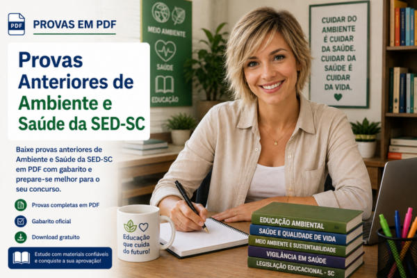 Provas Anteriores de Ambiente e Saúde da SED-SC
