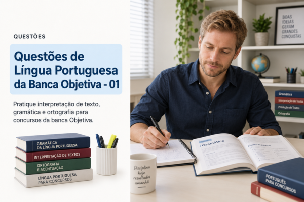 Questões de Língua Portuguesa da Banca Objetiva - 01
