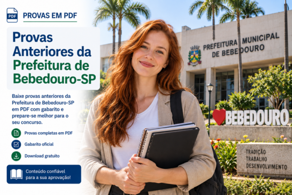 Provas Anteriores da Prefeitura de Bebedouro-SP