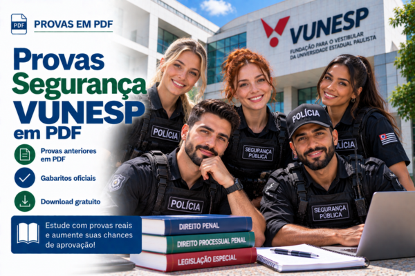 Provas Segurança VUNESP em PDF