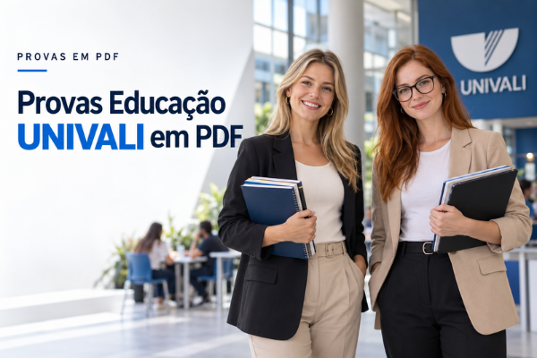 Provas Educação UNIVALI em PDF